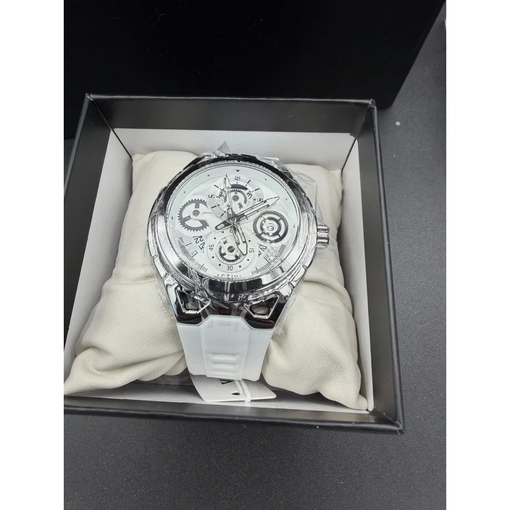 Activa Drift X Invicta Men's Watch ACE9349‑008 – White Theme – 44mm Quartz – NEW